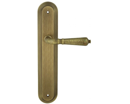 Дверная ручка на планке Extreza Classic PETRA 304 PL05 матовая бронза F03
