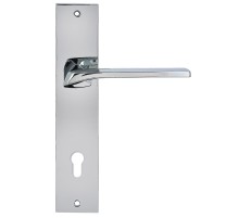 Дверная ручка на планке Extreza ERICA-PL11-CYL-85-F04 (ERICA 119) полированный хром