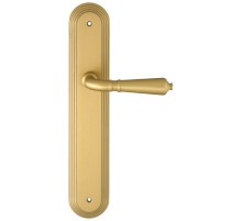 Дверная ручка на планке Extreza Classic PETRA 304 PL05 матовая латунь F02