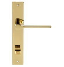 Дверная ручка на планке Extreza Hi-Tech LONDA (Лонда) 131 PL13-WC-96 полированная латунь PVD F06