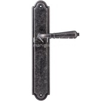 Дверная ручка на планке Extreza Classic PETRA 304 PL03 античное серебро F45