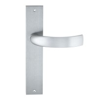 Дверная ручка на планке Extreza CASCATA-PL11-F05 (CASCATA 140) матовый хром