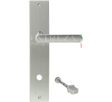 Дверная ручка на планке Extreza Hi-Tech AQUA 113 PL11-WC-96 матовый хром F05