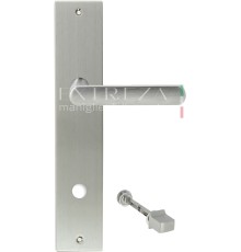 Дверная ручка на планке Extreza Hi-Tech AQUA 113 PL11-WC-96 матовый хром F05