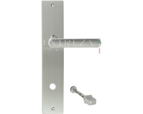 Дверная ручка на планке Extreza Hi-Tech AQUA 113 PL11-WC-96 матовый хром F05 Дверная ручка на планке Extreza Hi-Tech AQUA 113 PL11-WC-96 матовый хром F05