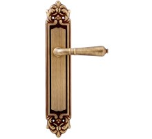 Дверная ручка на планке Extreza Classic PETRA 304 PL02 матовая бронза F03