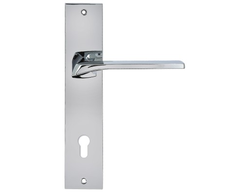 Дверная ручка на планке Extreza ERICA-PL11-WC-96-F04 (ERICA 119) полированный хром Дверная ручка на планке Extreza ERICA-PL11-WC-96-F04 (ERICA 119) полированный хром