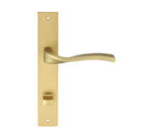 Дверная ручка на планке Extreza PERLA-PL13-WC-96-F02 (PERLA 114) матовая латунь