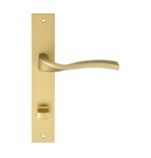 Дверная ручка на планке Extreza PERLA-PL13-WC-96-F02 (PERLA 114) матовая латунь