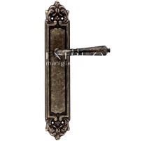 Дверная ручка на планке Extreza Classic PETRA 304 PL02 античная бронза F23