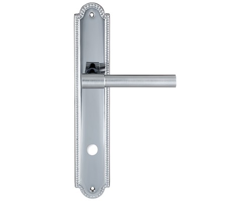 Дверная ручка Extreza NUVO 125 на планке PL03-WC-96 матовый хром / хром F05/F04