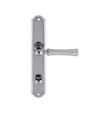 Дверная ручка на планке Extreza DEZI 309 PL01-WC-96-F05-F04 матовый хром / хром / планка хром