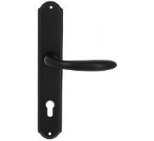 Дверная ручка Extreza COMO (Комо) 322 на планке PL01 CYL черный матовый F22