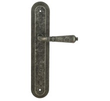 Дверная ручка на планке Extreza Classic PETRA 304 PL05 античное серебро F45