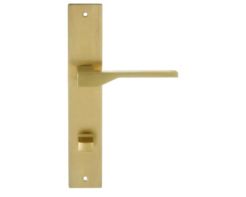 Дверная ручка на планке Extreza Hi-Tech ADONA 122 PL13-WC-96 матовая латунь PVD F08