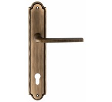 Дверная ручка Extreza TERNI (Терни) 320 на планке PL03 CYL матовая бронза F03