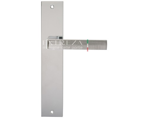 Дверная ручка Extreza Hi-Tech FIORE (Фьоре) 110 на планке PL11 матовый хром / хром F05 / F04 без доп. запирания PASS Дверная ручка Extreza Hi-Tech FIORE (Фьоре) 110 на планке PL11 матовый хром / хром F05 / F04 без доп. запирания PASS