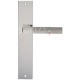 Дверная ручка Extreza Hi-Tech FIORE (Фьоре) 110 на планке PL11 матовый хром / хром F05 / F04 без доп. запирания PASS
