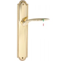 Дверная ручка Extreza CALIPSO (Калипсо) 311 на планке PL03 полированная латунь F01 под цилиндровый механизм CYL