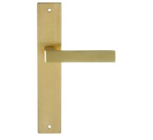 Дверная ручка на планке Extreza ENZO-PL13-PVD-F08 (ENZO 117) матовая латунь PVD