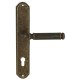 Дверная ручка на планке Extreza BENITO-PL01-CYL85-F23 (BENITO 307) античная бронза