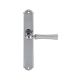 Дверная ручка на планке Extreza DEZI 309 PL01-F05-F04 матовый хром / хром / планка хром