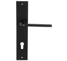 Дверная ручка Extreza Hi-Tech TERNI (Терни) 320 на планке PL11 черный F22 под цилиндровый механизм CYL