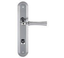 Дверная ручка на планке Extreza DEZI 309 PL05-WC-96-F05-F04 матовый хром / хром / планка хром