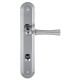 Дверная ручка на планке Extreza DEZI 309 PL05-WC-96-F05-F04 матовый хром / хром / планка хром
