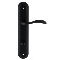 Дверная ручка на планке Extreza FLEXA-PL05-WC-96-F22 (FLEXA 335) черный матовый
