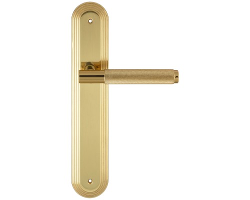 Дверная ручка на планке Extreza Classic TUBA 126 PL05 полированная латунь F01