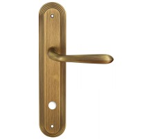 Дверная ручка Extreza ALDO (Альдо) 331 на планке PL05 матовая бронза F03 сантехническая завертка WC