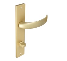 Дверная ручка на планке Extreza CASCATA-PL13-WC-96-F02 (CASCATA 140) матовая латунь