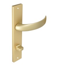 Дверная ручка на планке Extreza CASCATA-PL13-WC-96-F02 (CASCATA 140) матовая латунь