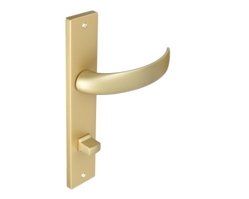 Дверная ручка на планке Extreza CASCATA-PL13-WC-96-F02 (CASCATA 140) матовая латунь