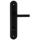 Дверная ручка на планке Extreza PIVOT 132 PL05-WC-96 черный матовый F22