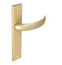 Дверная ручка на планке Extreza CASCATA-PL13-F02 (CASCATA 140) матовая латунь
