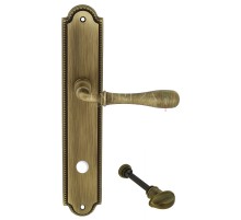 Дверная ручка Extreza CARRERA (Каррера) 321 на планке PL03 WC матовая бронза F03