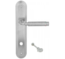 Дверная ручка Extreza BENITO (Бенито) 307 на планке PL05 матовый хром F05 сантехническая завертка WC