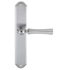 Дверная ручка на планке Extreza DEZI 309 PL01-F05-F04-F05 матовый хром / хром / планка матовый хром