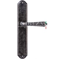 Дверная ручка на планке Extreza Classic PETRA 304 PL01 античное серебро F45