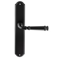 Дверная ручка Extreza BONO (Боно) 328 на планке PL01 черный матовый F22 сантехническая завертка WC