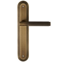 Дверная ручка на планке Extreza Classic TUBA 126 PL05 матовая бронза F03