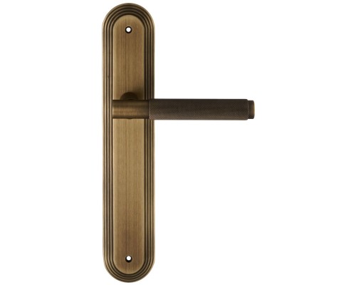 Дверная ручка на планке Extreza Classic TUBA 126 PL05 матовая бронза F03
