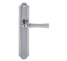 Дверная ручка на планке Extreza DEZI 309 PL03-F05-F04 матовый хром / хром / планка хром