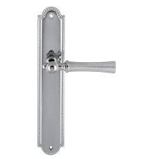 Дверная ручка на планке Extreza DEZI 309 PL03-F05-F04 матовый хром / хром / планка хром
