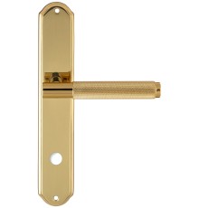 Дверная ручка на планке под WC Extreza Classic TUBA 126 PL01-WC-96 полированная латунь F01