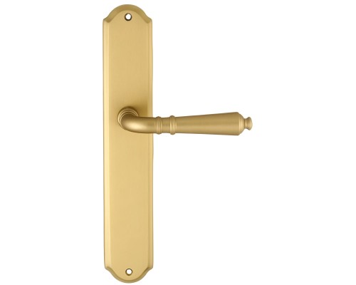 Дверная ручка на планке Extreza Classic PETRA 304 PL01 матовая латунь F02 Дверная ручка на планке Extreza Classic PETRA 304 PL01 матовая латунь F02