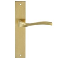 Дверная ручка на планке Extreza PERLA-PL13-F08 (PERLA 114) матовая латунь PVD