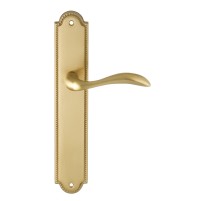 Дверная ручка на планке Extreza FLEXA-PL03-F07 (FLEXA 335) матовая латунь глянец